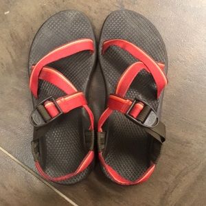 Chacos one-strap ZX/2 sandals red/orange size: 7